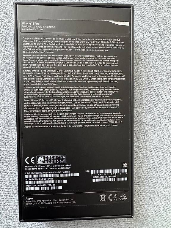 Apple Telefoni cellulari / Smartphones: Apple iphone 13 pro 128 gb – Usato da St. Gallen venduto da babinos01 4