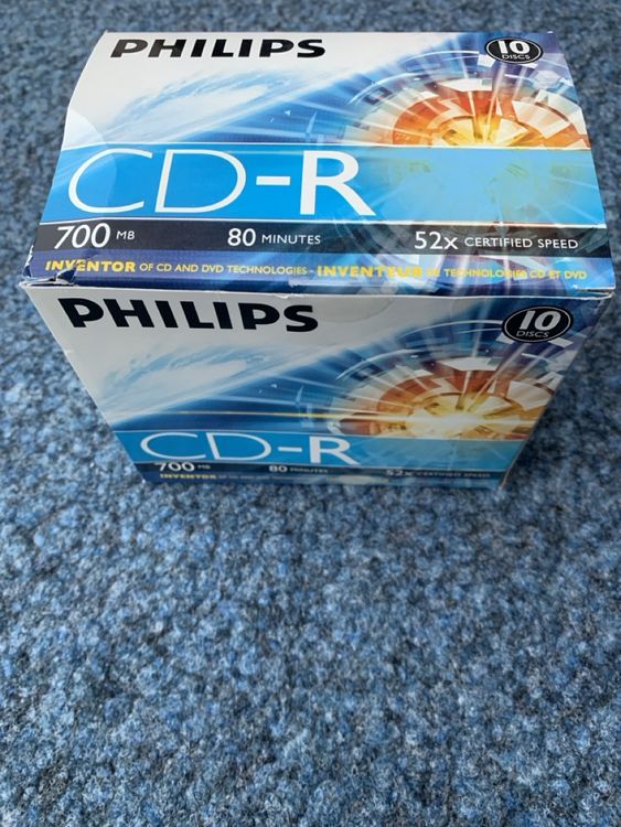 8 Philips CD-R Rohlinge 700 MB 80 Min. 52x SPEED (Neu und ...