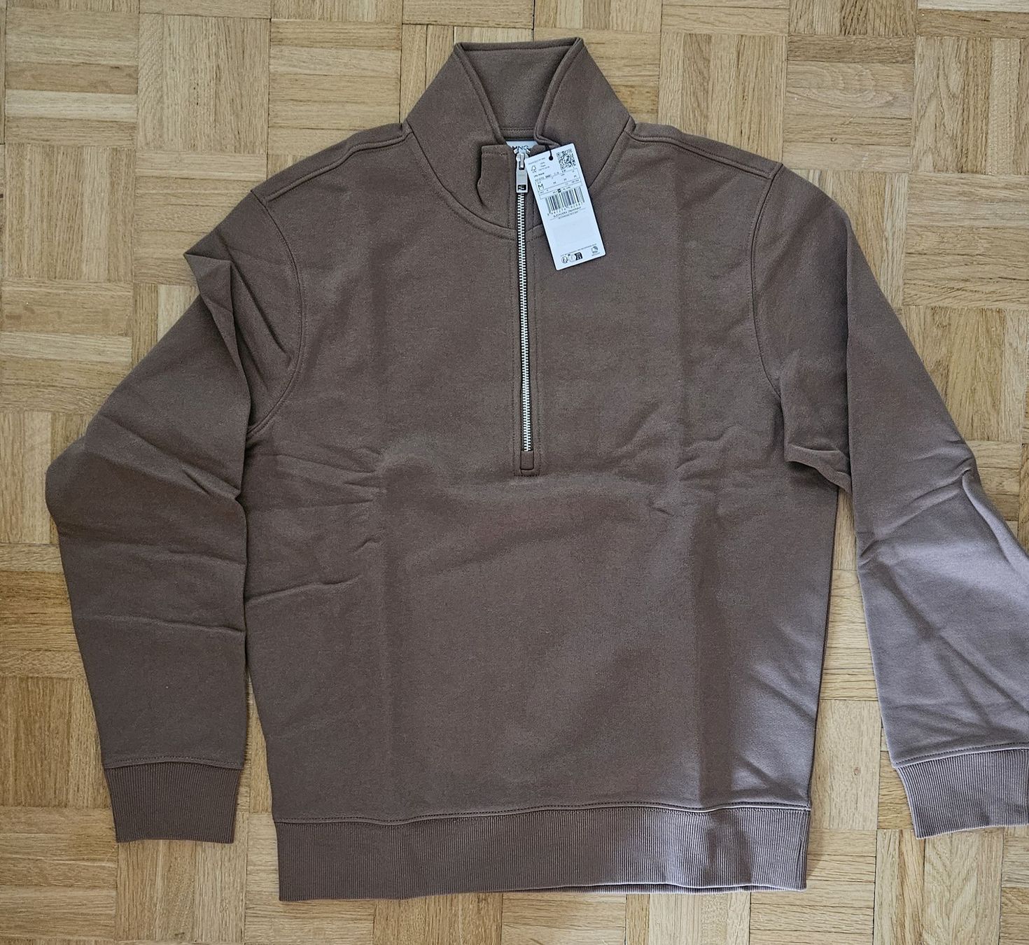 Mango Maglioni & Felpe: Pullover mit Reissverschluss von Mango M braun neu – Nuovo e nell'imballaggio originale da Bülach venduto da Aufziehvogel