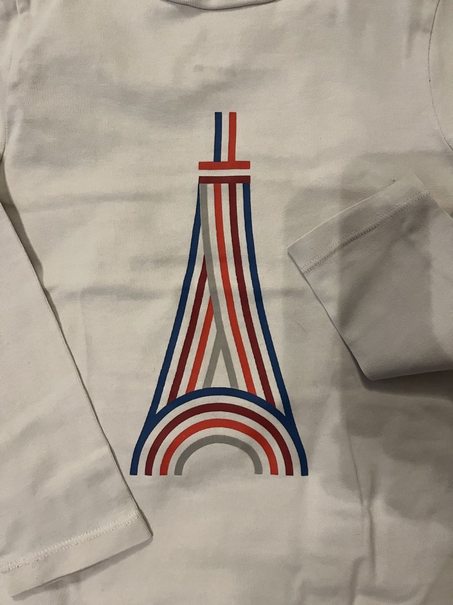 Jacadi Ensembles coordonnés: 128cm Jacadi Eiffel Tower Shirt - Size 8A – D'occasion à Zürich par Alex.Zurich