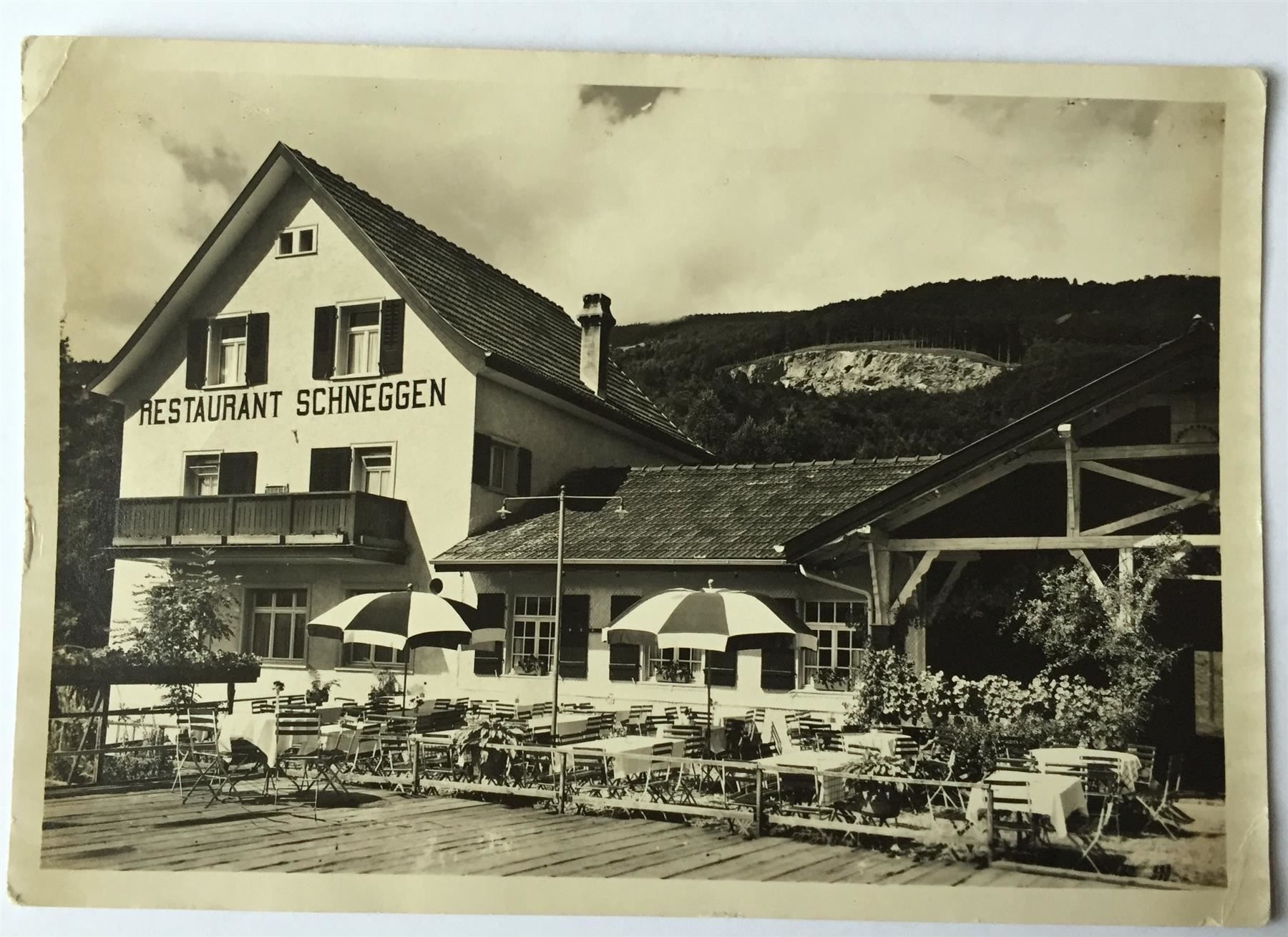 Cartoline postali: BUCHS Restaurant Schneggen – Usato da Jona venduto da philajona