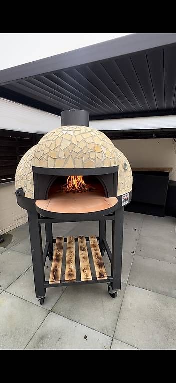 Four à pizza: Pizzaofen mit Holz und Gas – D'occasion à Reinach AG par Leon-Bek