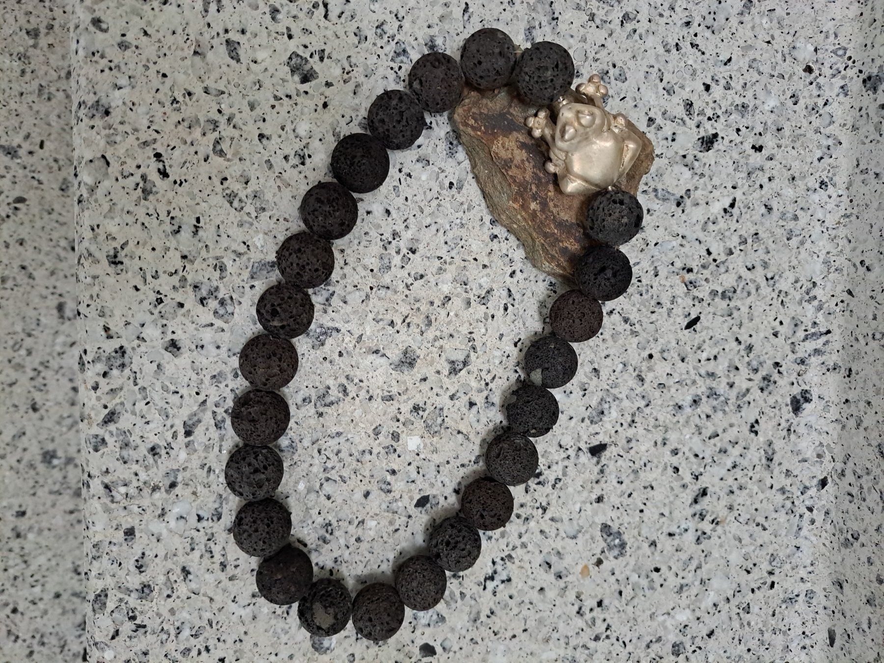 Catenine: Kette echte Vulkankette mit 100% Silberfrosch Gewicht 123gr – Nuovo (secondo la descrizione) da Zürich venduto da dorispinocchio