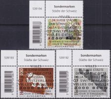 2013, Nr.1481-1483 "Städte " +Ersttags-Voll-Stempel +TABS