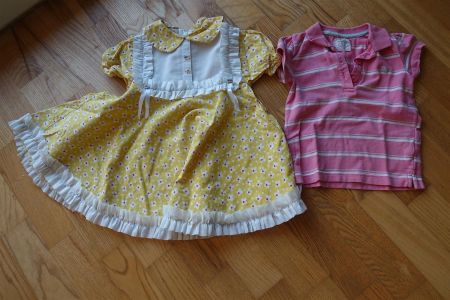 Gr. 80 / Sommerkleid & Shirt / 2 er SET