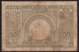 Marokko 50 Francs 1949