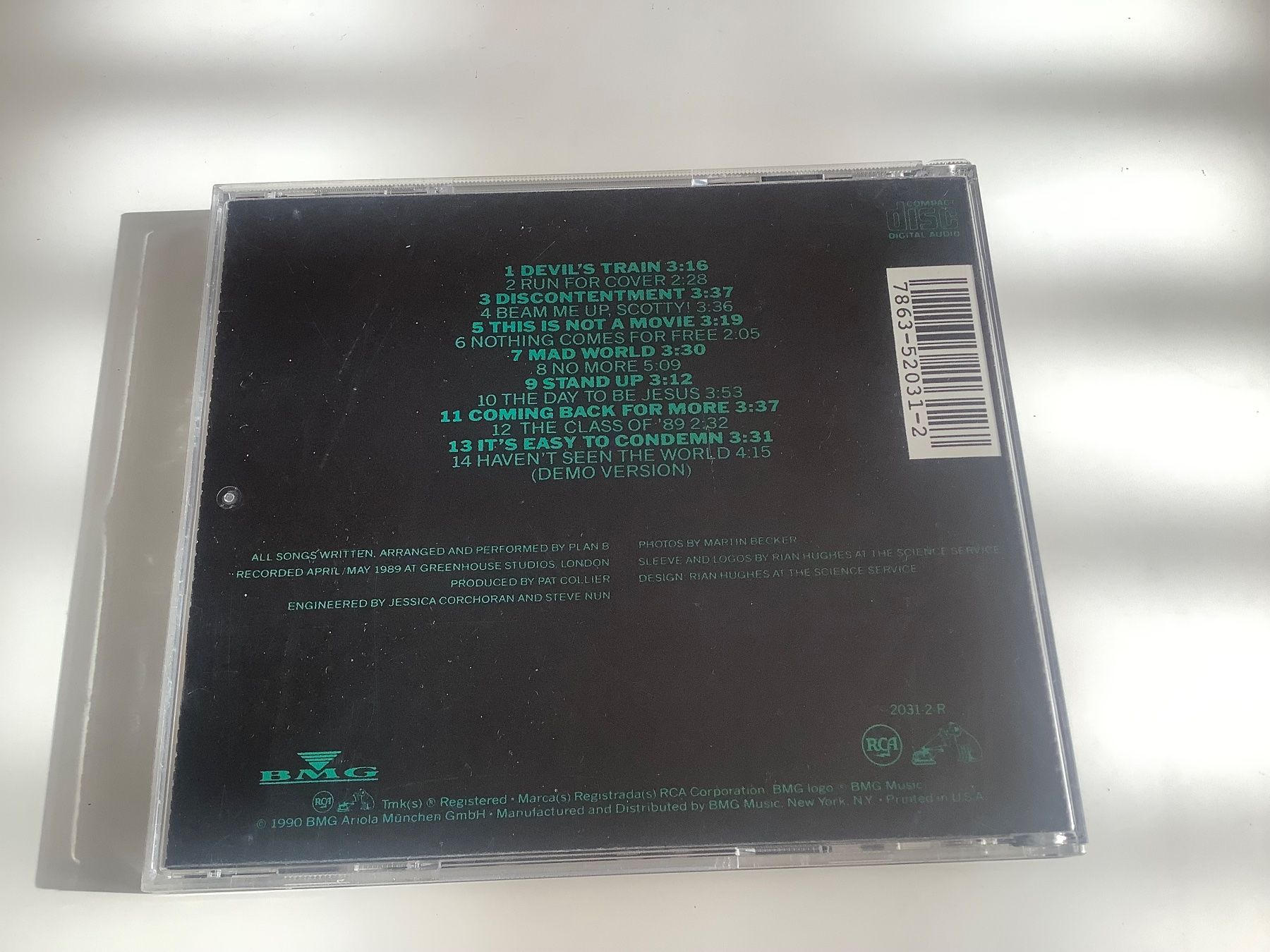 CD: Plan B / The Greenhouse Effect / 1989 – Usato da Dübendorf venduto da Shreck 1