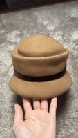 Chapeau Wollhut 100% laine camel – 57 cm Italie
