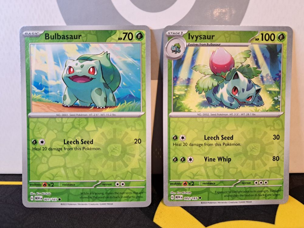 BULBASAUR IVYSAUR REVERSE HOLO 151 POKEMON KARTEN EN Kaufen auf Ricardo