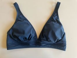 Bikinioberteil Volans blau Neuwertig