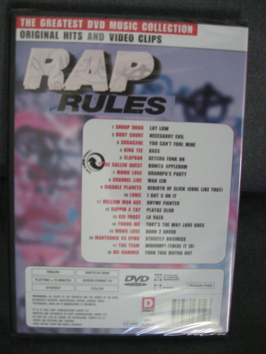 Tutti i DVDs: DVD - Rap Rules original Hits + Videos - originalverpackt – Nuovo e nell'imballaggio originale da Niederhasli venduto da thozam 1