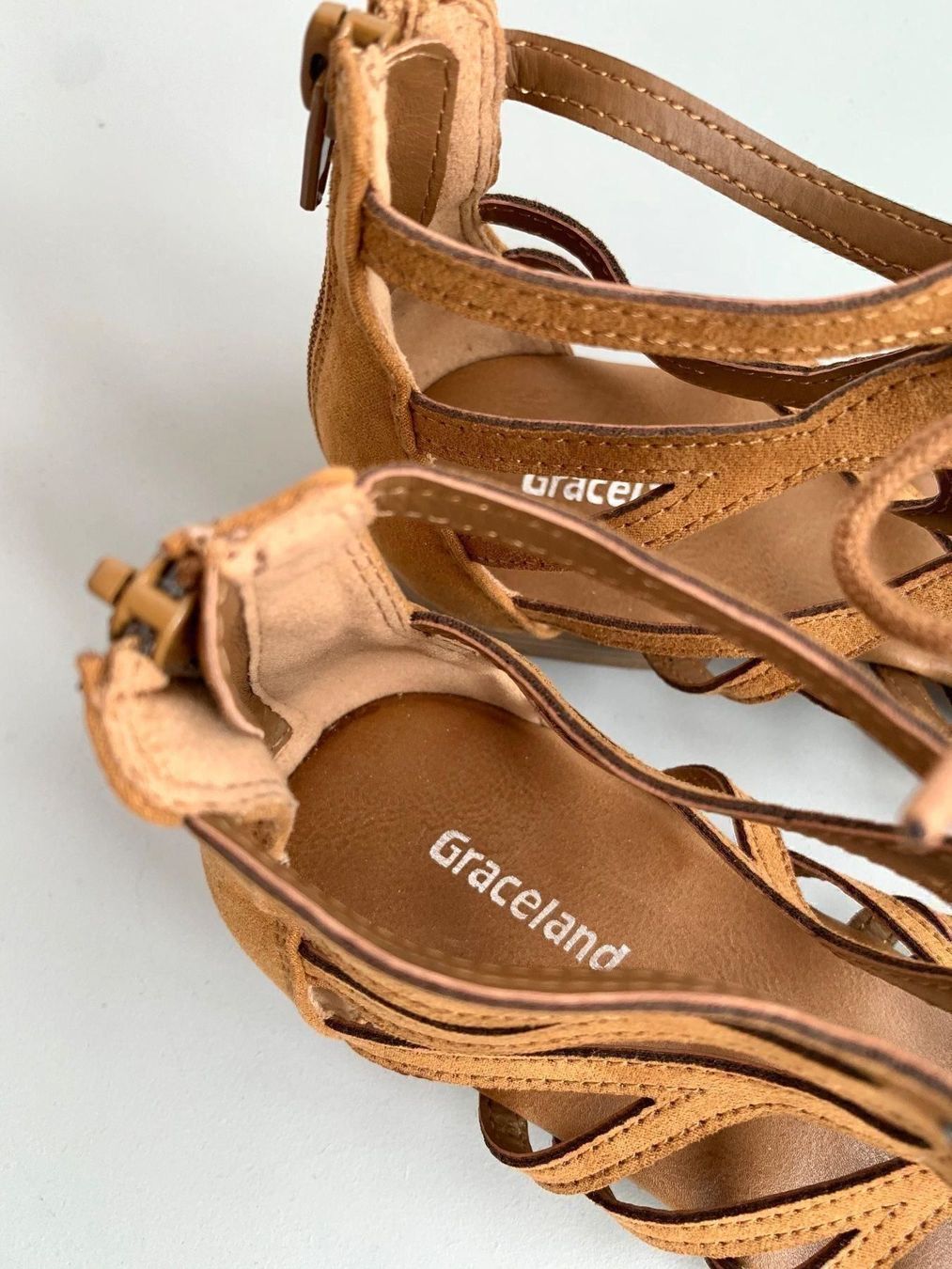 Scarpe da donna: Neue Schnürsandalen in Wildlederoptik – Nuovo (secondo la descrizione) da Bern venduto da Fraeuleinhonig 5