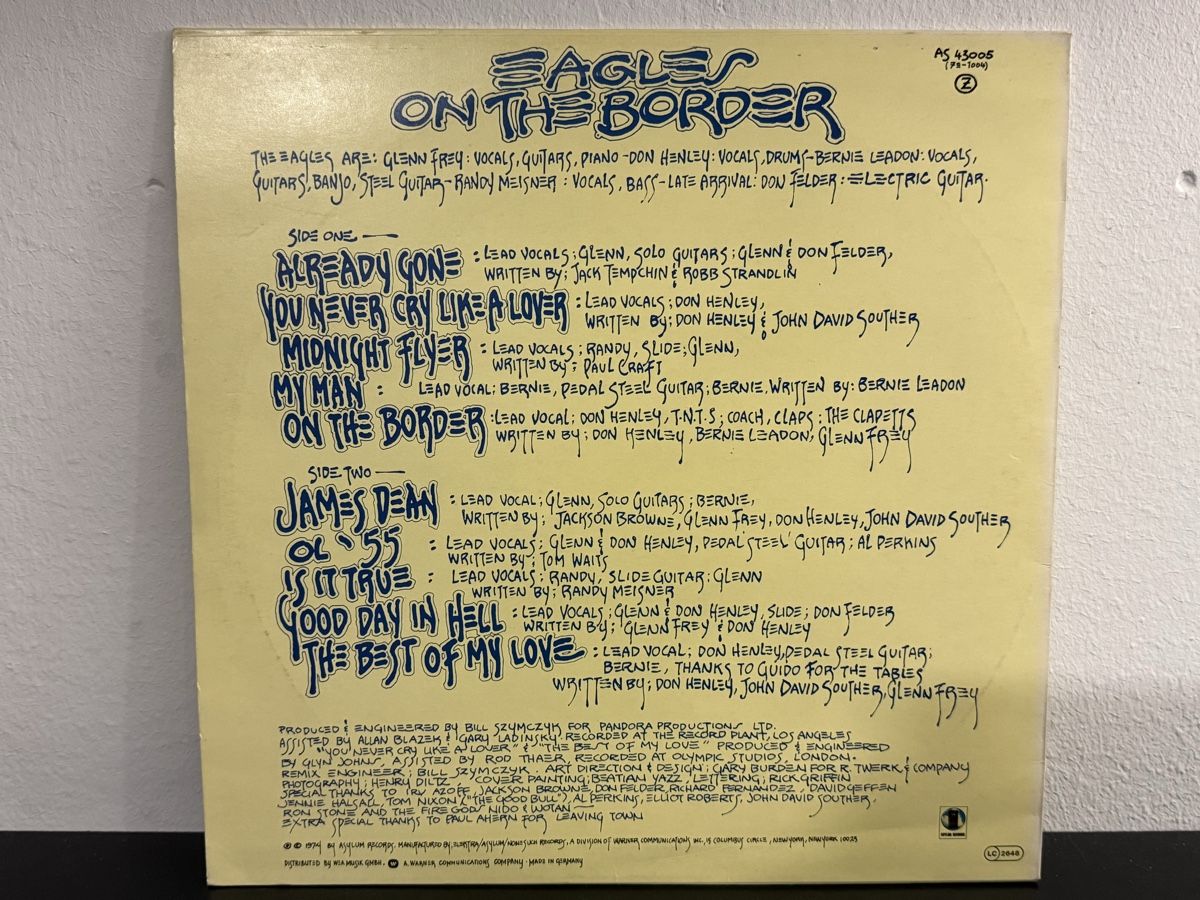 Dischi in vinile: Vinyle Eagles - On The Border / DE 1974  – Usato da Delémont venduto da Studio_du_soleil 1