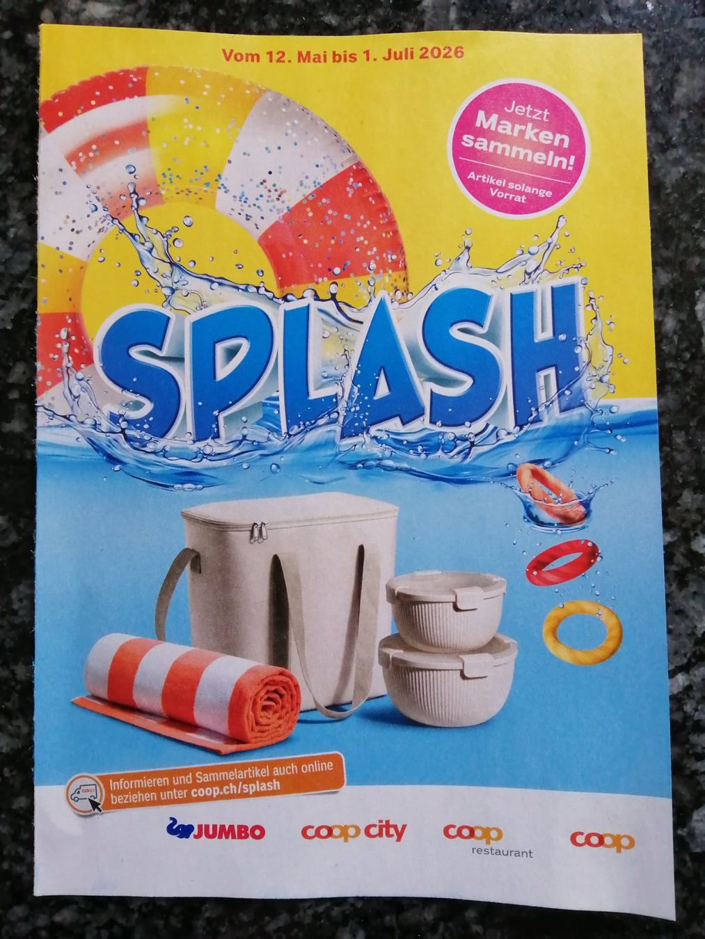 Coop Raccolte di bollini & punti: SPLASH 4 volle Karten = 160 Punkte – Usato da langenthal venduto da Jordi04 2