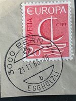 🐾 Bern Egghölzi 1966 auf besonderer CH Briefmarke EUROPA👍