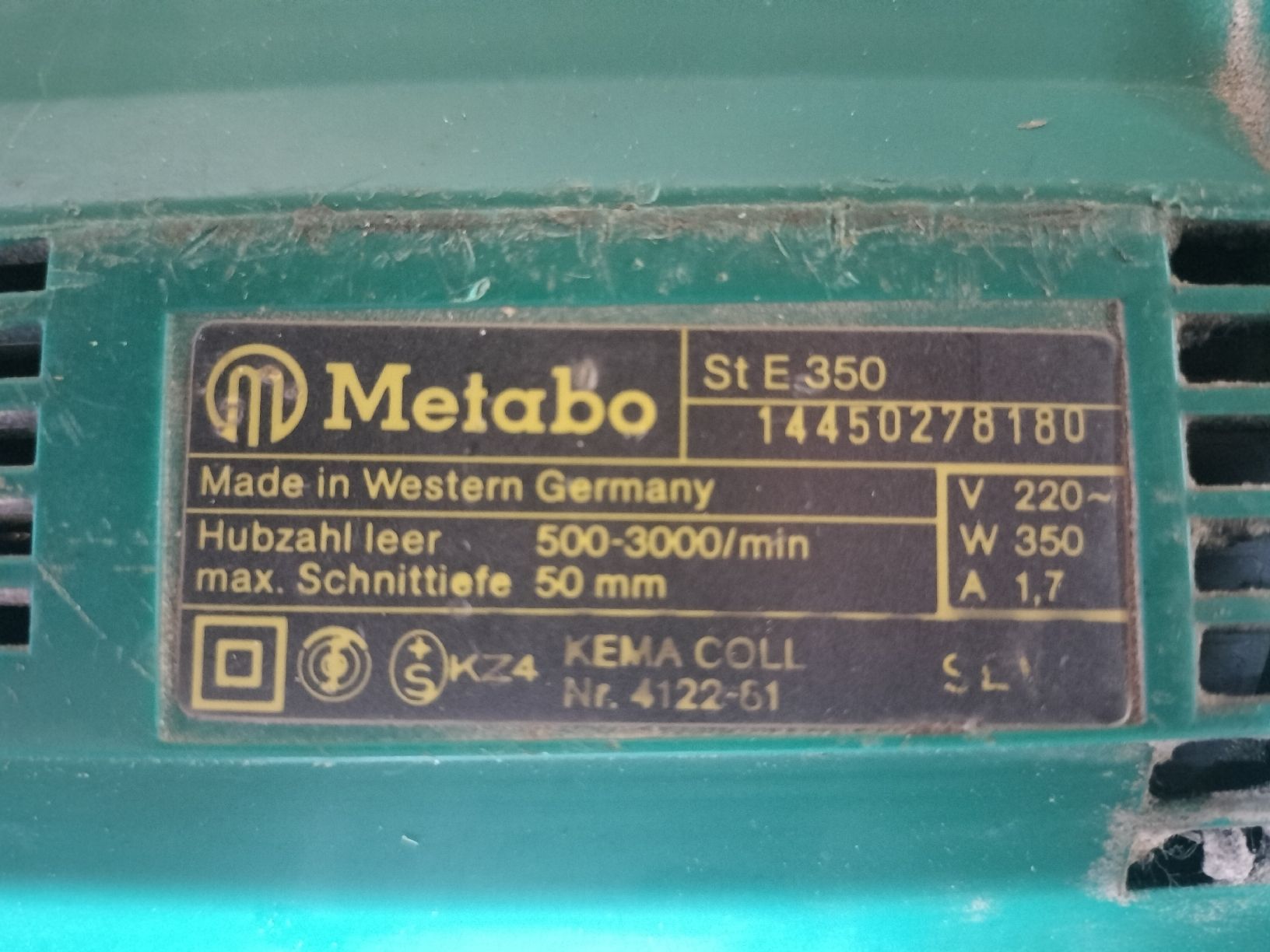 Metabo Scies: Stichsäge Metabo St E 350 gebraucht – Défectueux à Oey par luc_v2bd 2