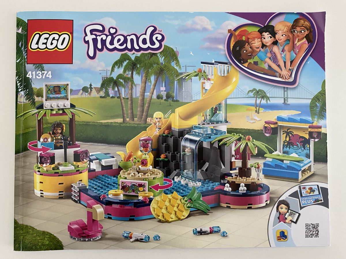 Lego Giocattoli: Lego Friends Andreas Pool-Party 41374 – Usato da Menzingen venduto da Menzingen6313 6