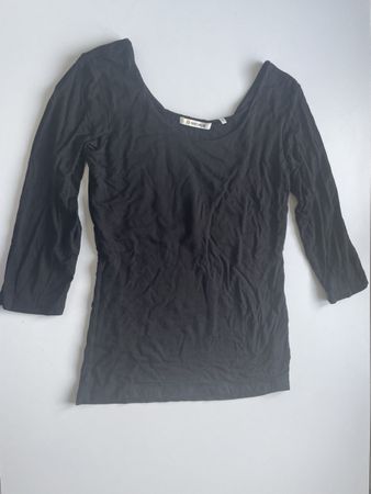Rich&Royal Damen Langarmshirt schwarz Gr.S Ballerina Ärmel 9