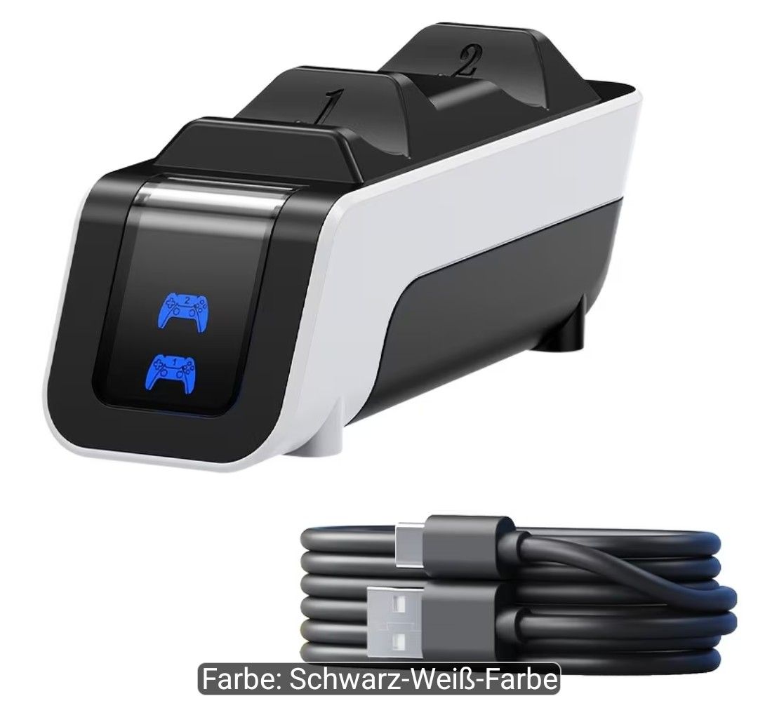 Sony Adattatori & Cavi: Playstation 5 Controller Ladegerät  – Nuovo e nell'imballaggio originale da Rapperswil /Be venduto da HS-Racing 2