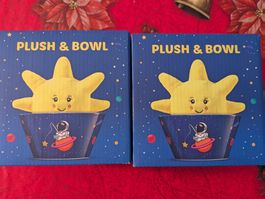 2x Süsse Weltraum Schüssel mit Plüschstern Neu & OVP
