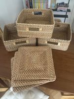 3 x Muji Rattan Korb mit Deckel 