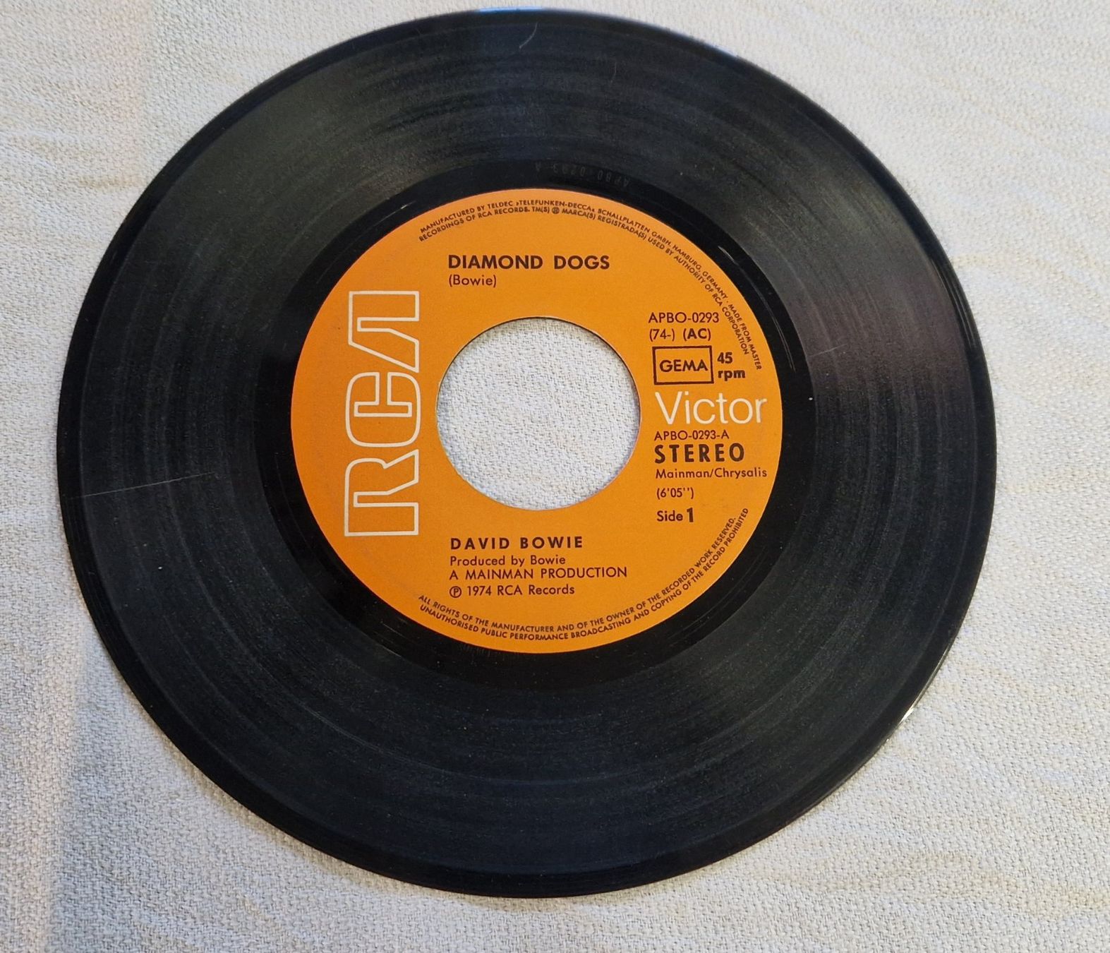 Schallplatten: David Bowie Vinyl Single – Gebraucht aus Bilten von Mic2022 2