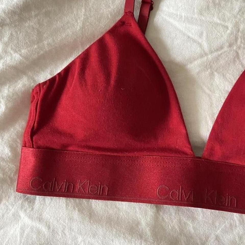 Calvin Klein Sonstige Unterwäsche: Calvin Klein Bralette Rot S Damen  – Gebraucht aus Spiegel b. Bern von pre1ovedthreads 4