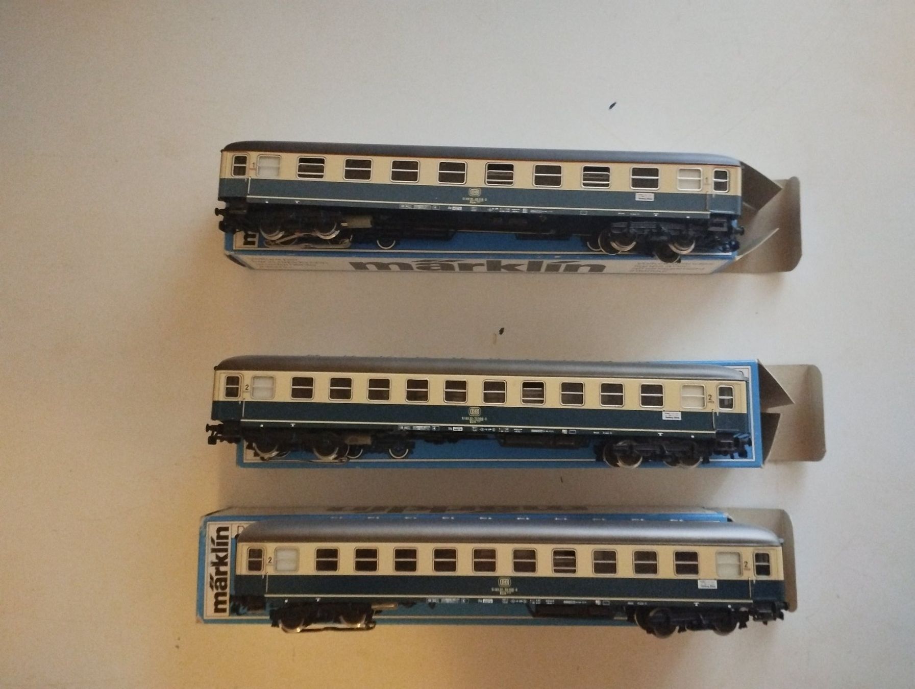 Märklin Modellini di ferrovie: Train DB bleu et blanc marklin – Nuovo e nell'imballaggio originale da Cortaillod venduto da duchmoc 2