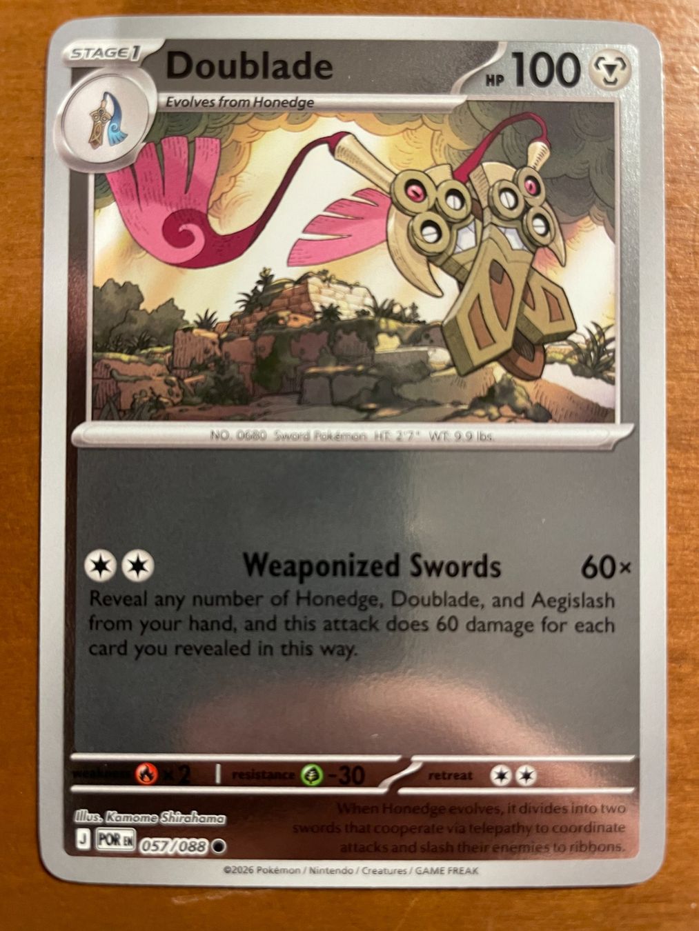 Pokémon Carte collezionabili: Pokemon Doublade Reverse (Versand gratis) – Nuovo (secondo la descrizione) da Chur venduto da Angerson