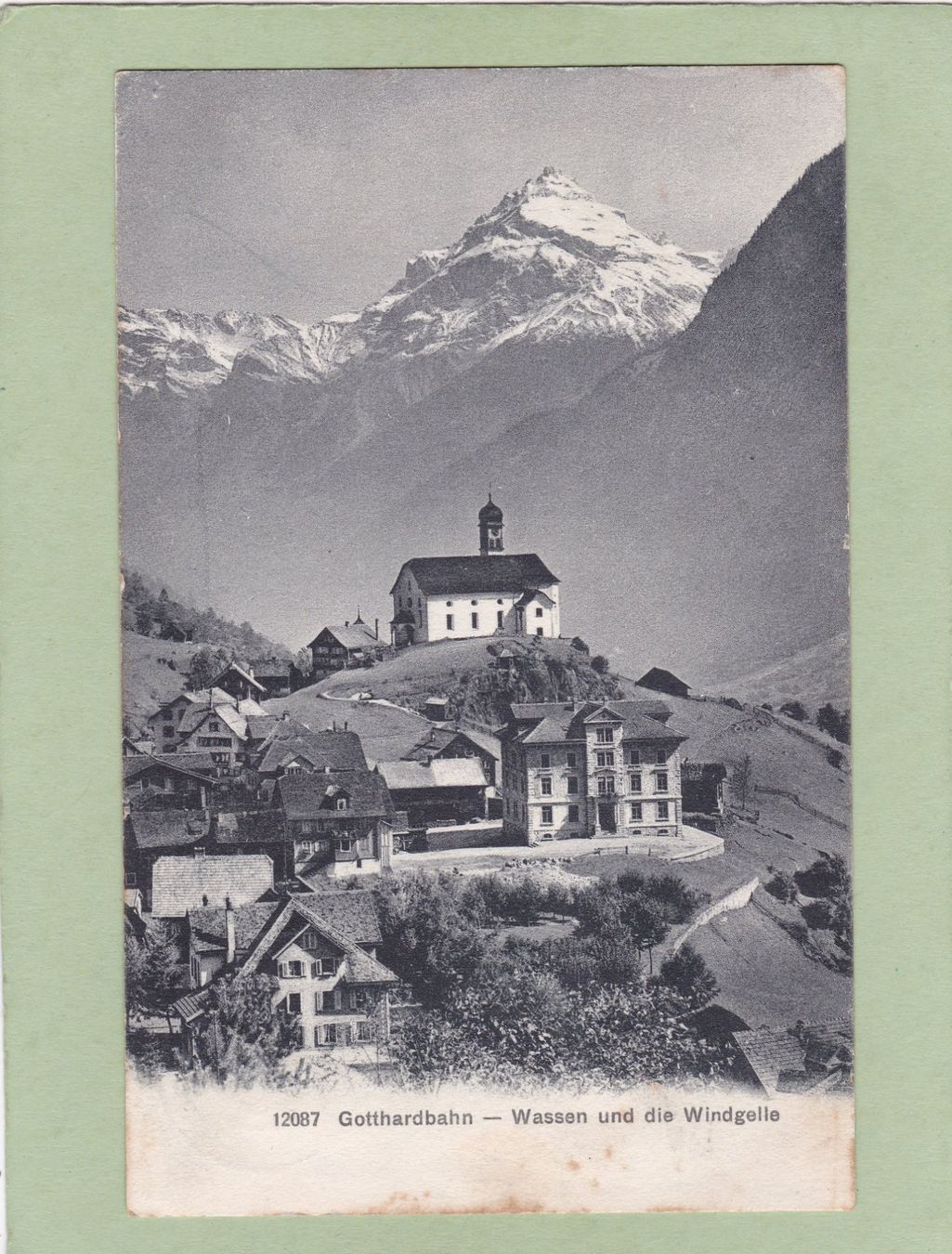 Cartoline postali: Wassen und die Windgelle 1909 – Usato da Herisau venduto da Lisegrat2008