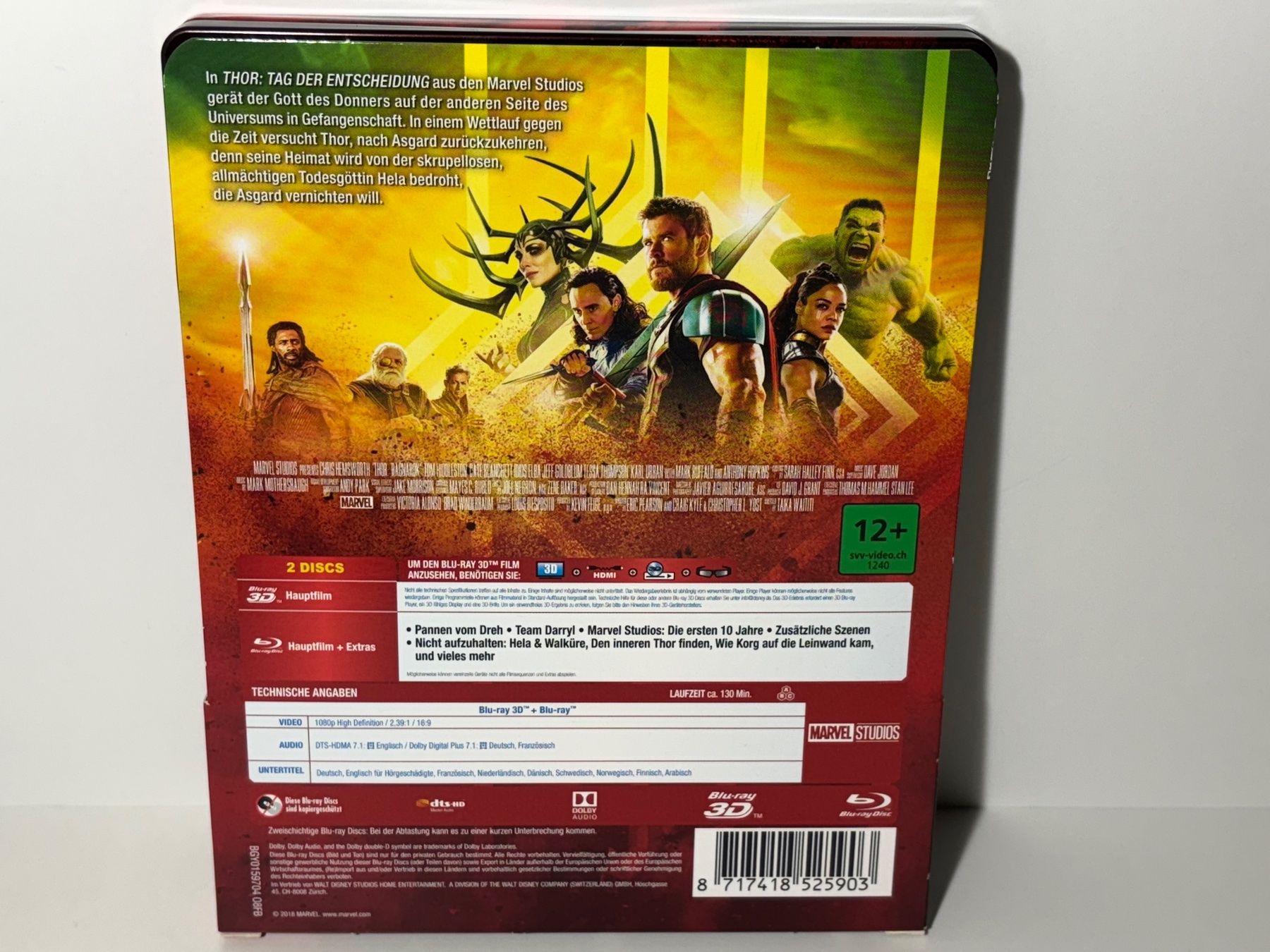 Tutti i DVDs: Thor 3 - Tag der Entscheidung Blu Ray 3D Steelbook – Usato da Wilderswil venduto da Sstriker 1