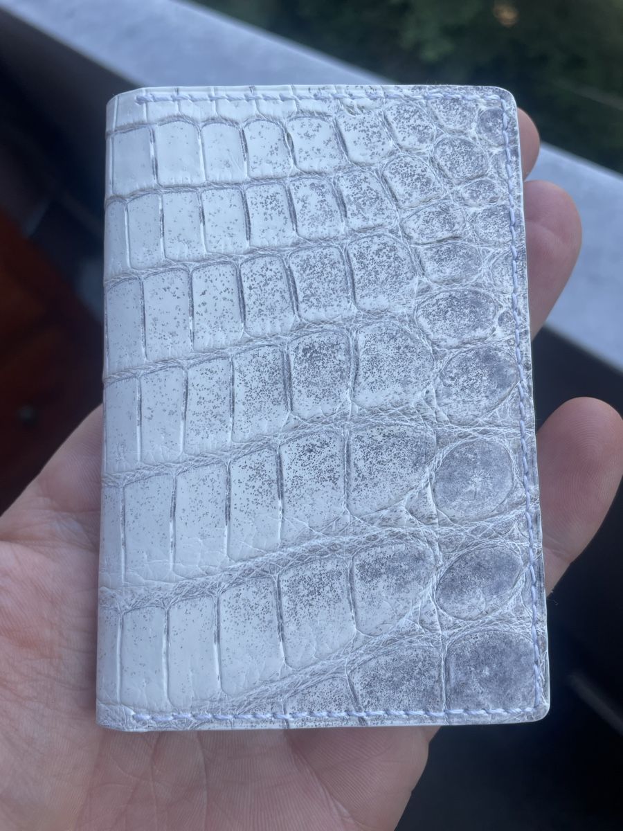 Portafogli: Porte monnaie Alligator Himalaya – Nuovo e nell'imballaggio originale da genève venduto da champanonono