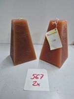 567 Posten Raureif Pyramiden-Kerze/n 100x100x180 aus Liq