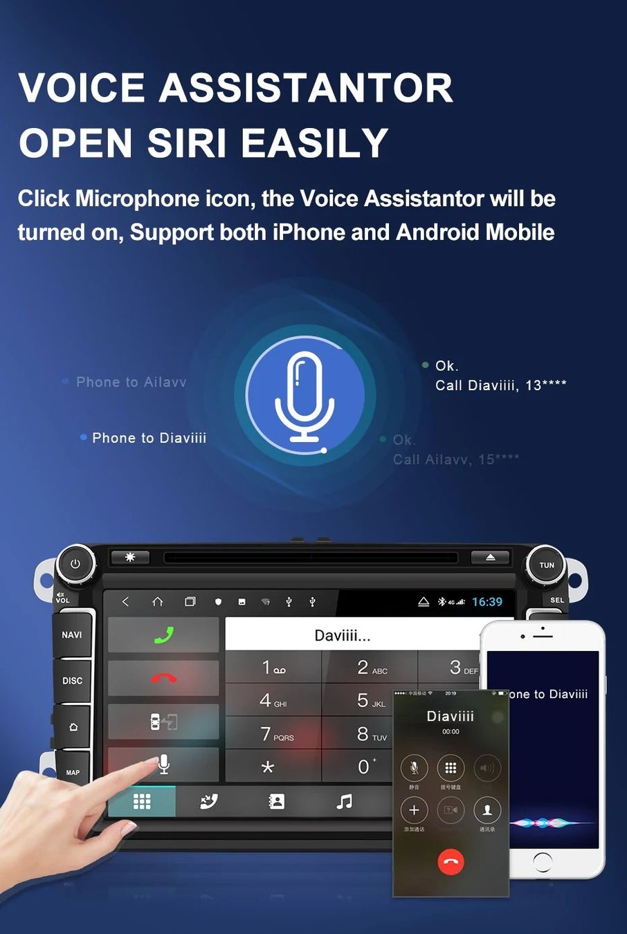 Lettore multimediale & Streamer: Multimedia Autoradio H53 Android 2DIN CarPlay – Nuovo (secondo la descrizione) da Zürich venduto da elMou11 5