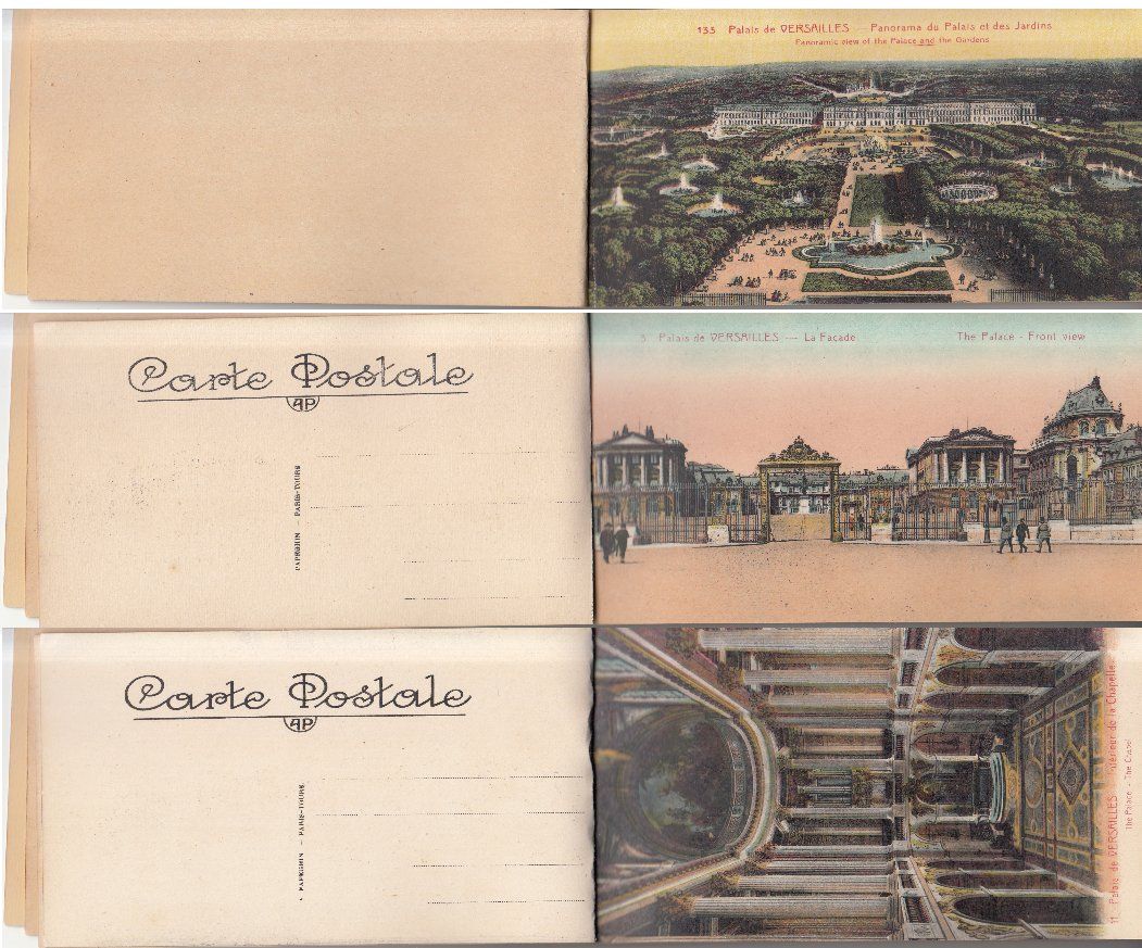 Cartoline postali: Versailles Karten-Booklet 25 Karten 1932 – Usato da Bürglen TG venduto da StampGraf 2