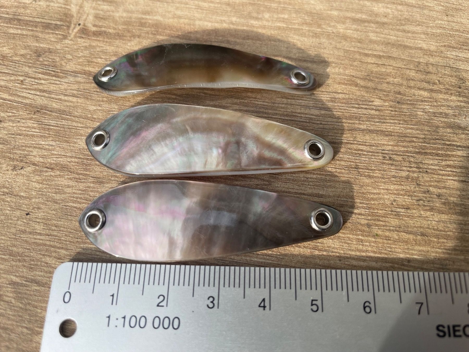 Köder: Perlmuttspange Black Pearl Drops, ca. 55 mm – Neu (gemäss Beschreibung) aus Arbon von Helmuth 6