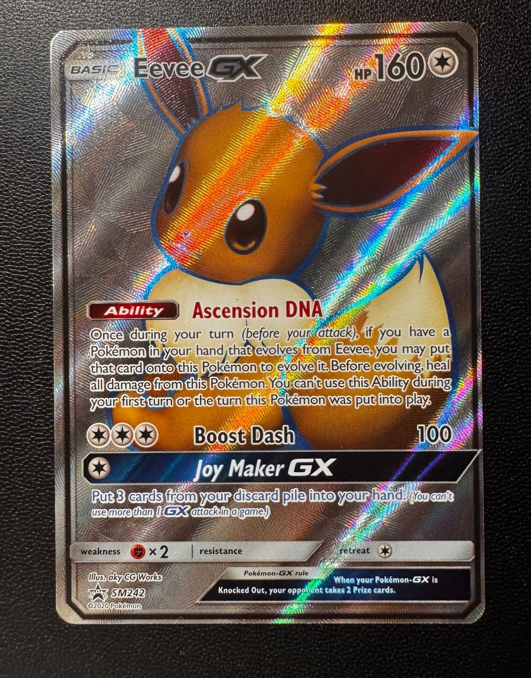 Pokémon Carte collezionabili: Pokemon Eevee GX SM242 Promo EN – Usato da Eschen venduto da SenseiS3