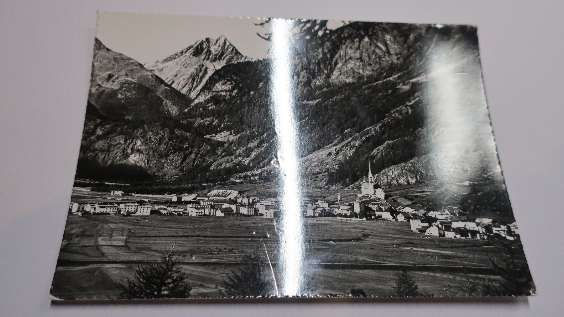 Cartoline postali: Zernez mit Piz Linard 1963 – Usato da Cormoret venduto da Pascalll2001 1