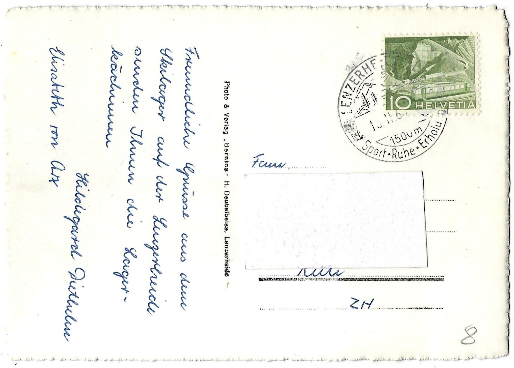 Cartoline postali: 32 Lenzerheide  -  beim  Curling – Usato da Bütschwil venduto da Jackson1A 1