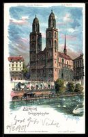 C. Steinmann: Zürich, Blick zum Grossm