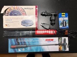 Aquarium Zubehör Set: Grässlin, Eheim, Tetra - Komplett!