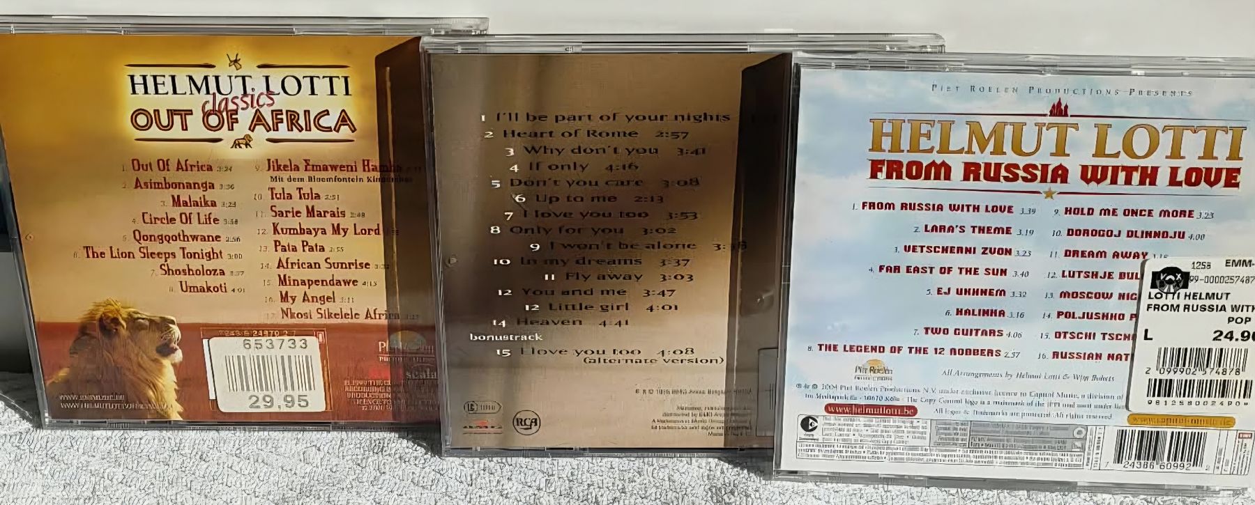 CD: 3 Helmut Lotti CDs – Usato da Luzern venduto da Luzern_Energy 1