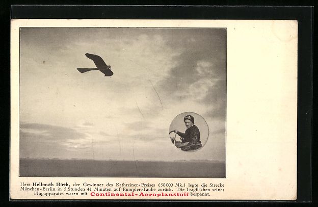 Articles de publicité: Flugzeug Rumpler-Taube geflogen von Hell – D'occasion à Berlin par bartko-reher