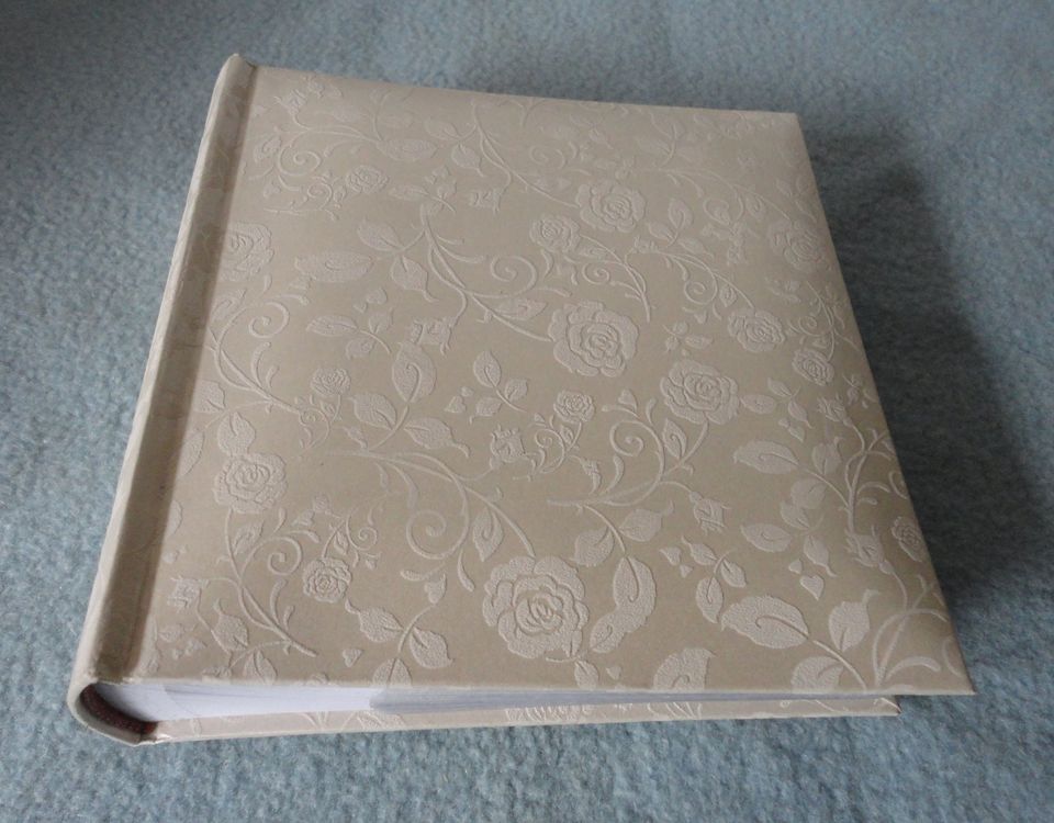 Holoary Fotoalbum Wildleder - 200 Fotos 10x15 Cm, Für Hochzeit, Reise & Familie (Weiß)