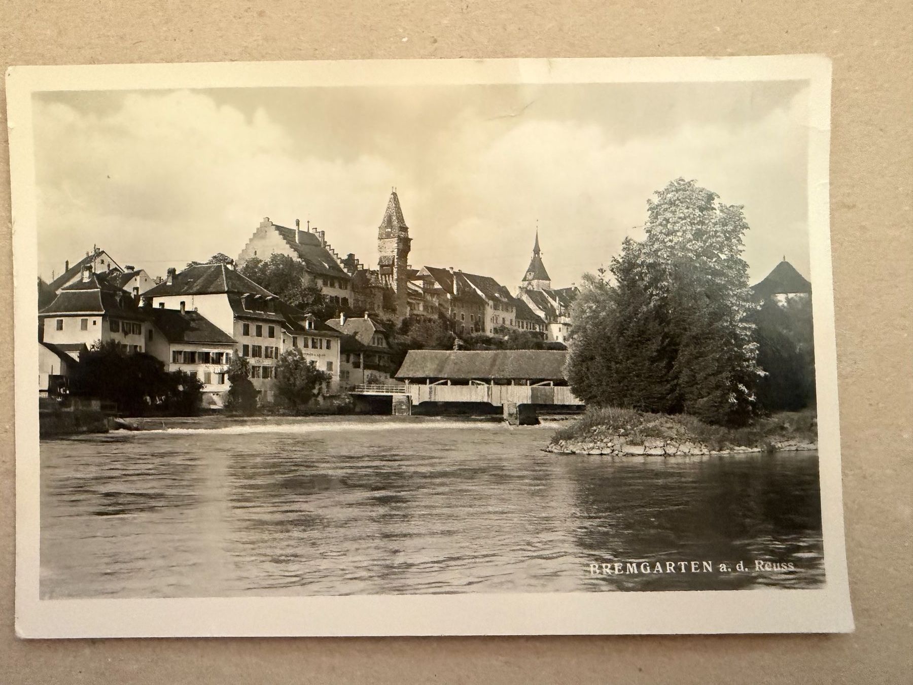 Ansichtskarten: BREMGARTEN AG - "an der Reuss" - Ansichtskarte – Gebraucht aus Tegerfelden von siebenmacky