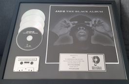 Jay-Z Black Album 3 x platinum certification award