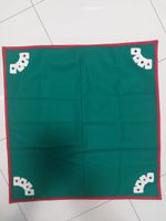 Vintage Green Felt Fabric Games Mat Board Games Playing