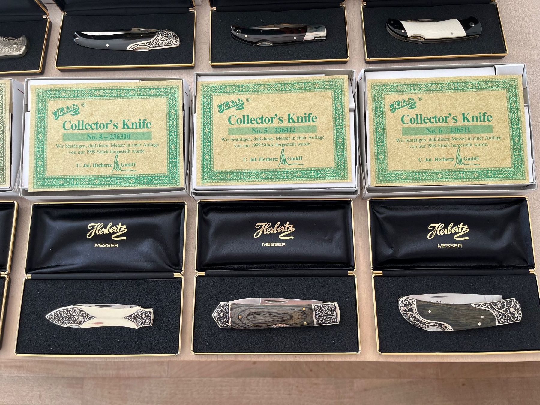 Herbertz Posate: Herbertz Collector's Knife Nr. 1-18 – Nuovo (secondo la descrizione) da Madiswil venduto da nofox222 2
