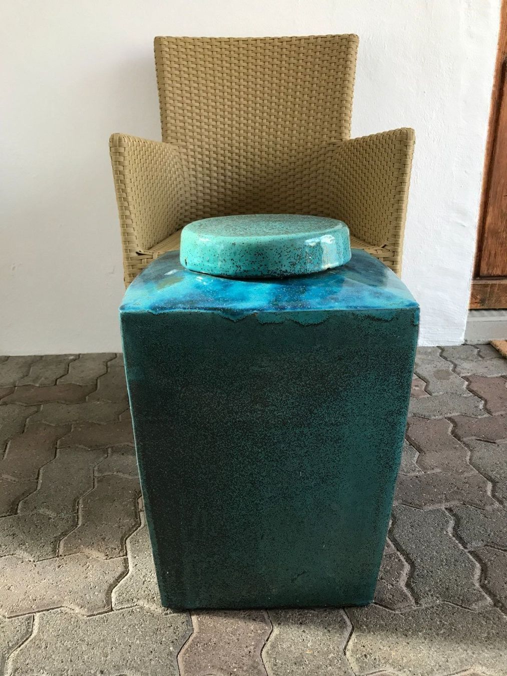 Vase & Récipients: grosse Keramik Deckel-Dose – D'occasion à Wetzikon ZH par seli03 1