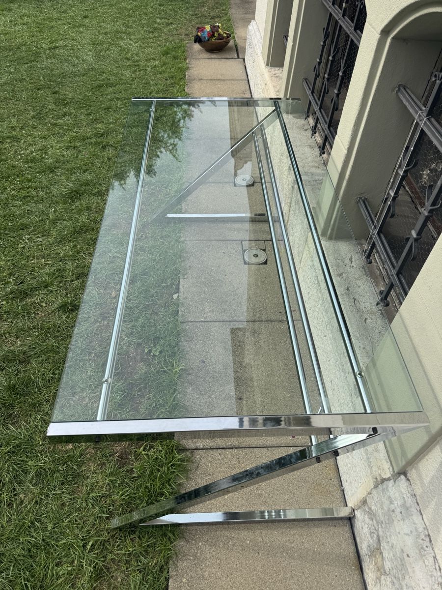 Scrivanie: Glasschreibtisch Metallgestell  – Usato da Zürich venduto da Glam08 4